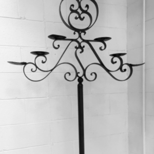 7 Arm Iron Candelabra - 5.5' Tall x 38" Wide