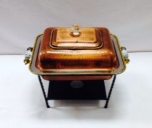 Copper Medium Rect. Chafing Dish - 4 qt