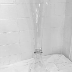 Double Fluted Glass Vase - Tall 43" Height