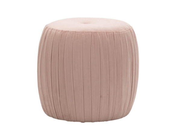 Sommer Blush Velvet Ottoman