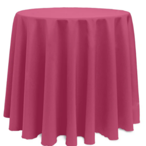 132"  Round Watermelon Polyester Tablecloth
