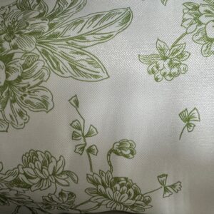 120" Green Garden Print  Tablecloth