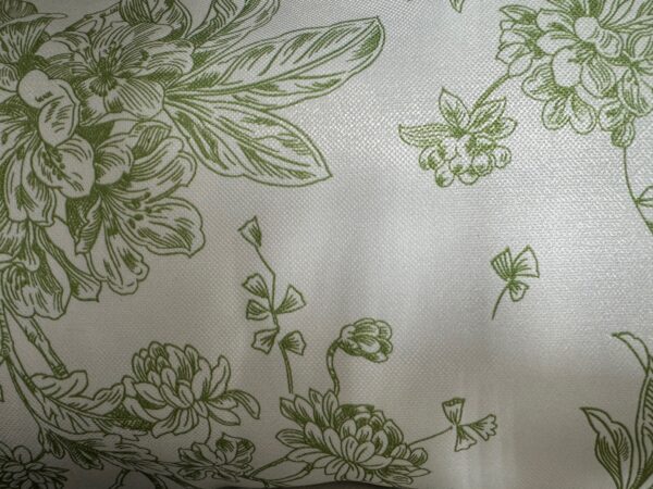 120" Green Garden Print  Tablecloth