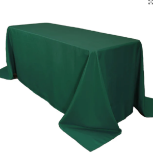 90" x 156" Rounded Corners Hunter Polyester Tablecloth