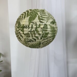 Green Leaf Paper Lantern 16"