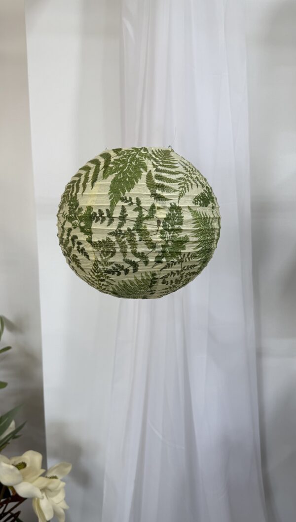 Green Leaf Paper Lantern 16"