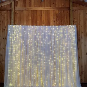 10' Pipe and Drape Section with LED Lights