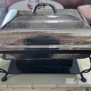 Hammered Stainless 8 quart Chafing Dish