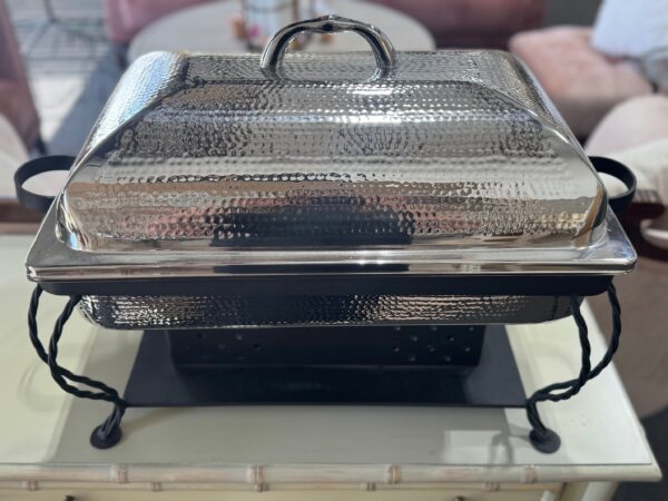 Hammered Stainless 8 quart Chafing Dish