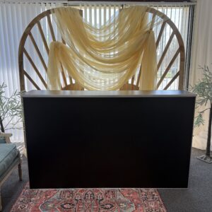 Black 6' Bar with Silver Edge